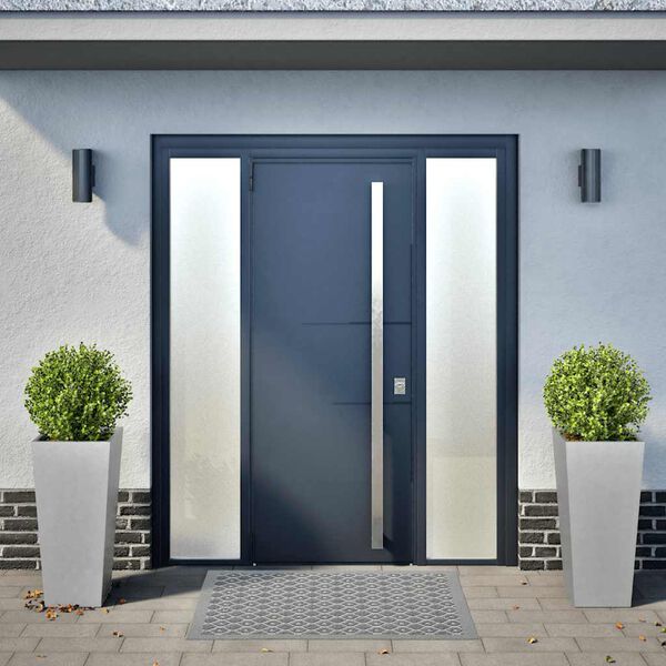 vidaXL Garden Planters 35x35x75 cm 2 pcs Galvanised Steel