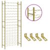 vidaXL Wine Rack for 96 Bottles Gold Metal