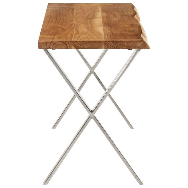 vidaXL Bench with Live Edge 105 cm Solid Wood Acacia