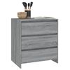 vidaXL Sideboard Grey Sonoma 70x41x75 cm Engineered Wood