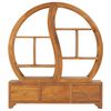 vidaXL Cabinet with Yin Yang Shelf 100x26x112 cm Solid Teak Wood