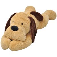 vidaXL Dog Cuddly Toy Plush Brown 80 cm