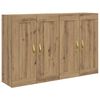 vidaXL Wall-mounted Cabinet 2 pcs Artisan Oak 69.5 x 34 x 90 cm