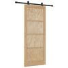vidaXL Sliding Door ORKDAL Natural 86 x 211 cm Solid Pine Wood
