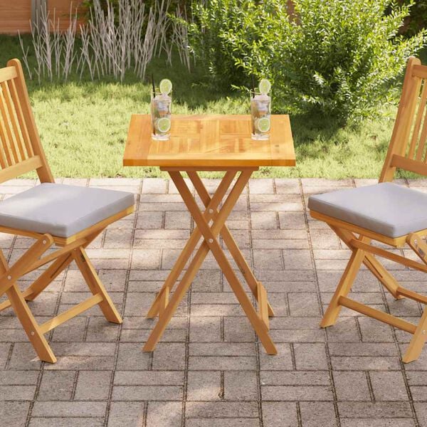 vidaXL Table Top Solid Teak Wood 60x60x2.5 cm