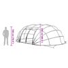 vidaXL Pool Tent Dome Green 538 x 440 x 204 cm