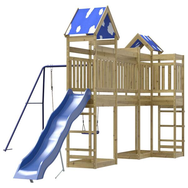 vidaXL Outdoor Playset Impregnated Wood Pine