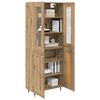 vidaXL Highboard 2 pcs Artisan Oak Engineered Wood