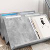 vidaXL Magazine Rack Concerte Grey 65 x 53 x 28.5 cm Engineered Wood