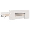 vidaXL Bookcase Bed without Mattress White 180x200cm Super King Solid Wood Pine
