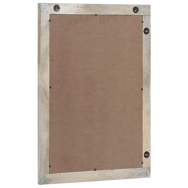 vidaXL Bathroom Mirror with Mirror Brown 70 x 50 x 2.5 cm