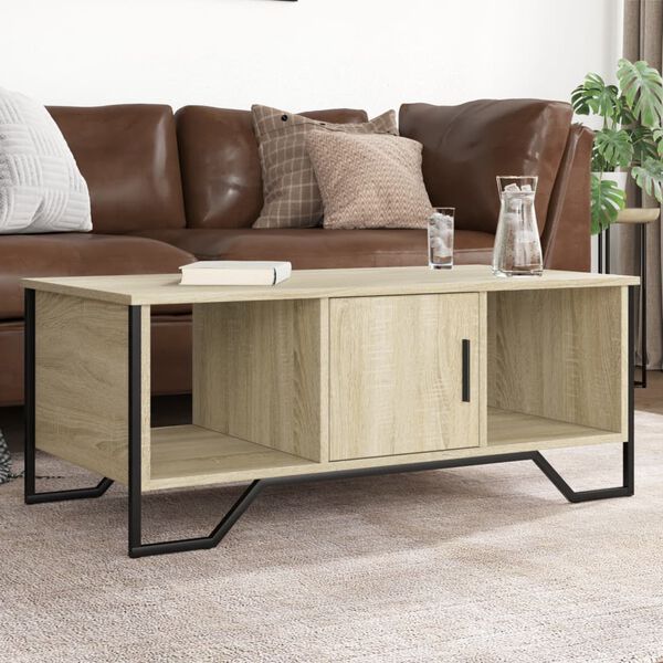 vidaXL Coffee Table Sonoma Oak 100x51x40 cm Engineered Wood