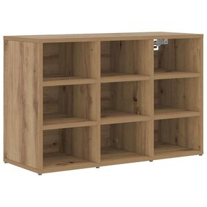 vidaXL Shoe Cabinet 77.5 x 30 x 51 cm Engineered Wood Artisan Oak