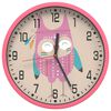 vidaXL Wall Clock Pink &Oslash;25,5 cm Polystyrene and Glass