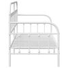 vidaXL Daybed Frame White 75 x 190 cm Powder-Coated Steel