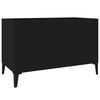 vidaXL Record Cabinet Black 74.5x38x48 cm Engineered Wood