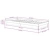 vidaXL Bed Frame without Mattress White Solid Wood 100x200 cm