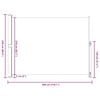 vidaXL Patio Retractable Side Awning 220x300 cm Black