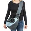 TRIXIE Pet Sling Front Bag Light Grey and Blue