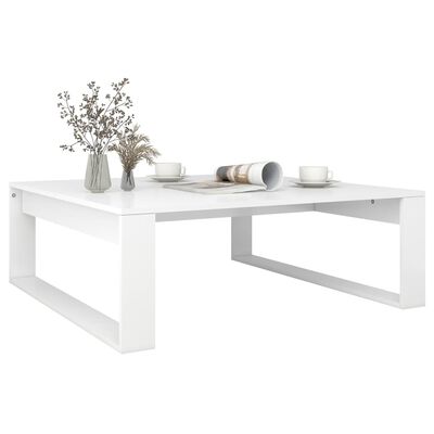 vidaXL Coffee Table White 100x100x35 cm Engineered Wood