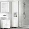 vidaXL Bathroom Cabinet Set TULUM White 37 x 31.5 x 203 cm