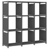 vidaXL 9-Cube Display Shelf Grey 103x30x107.5 cm Fabric