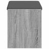 vidaXL Hall Bench with Cushion with Shelf Grey Sonoma 63 x 38 x 45 cm