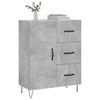 vidaXL Sideboard Concrete Grey 69.5x34x90 cm Engineered Wood