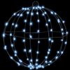 vidaXL Ball with 192 LEDs 2 pcs Cold white 31.5 x 31.5 x 32 cm Metal