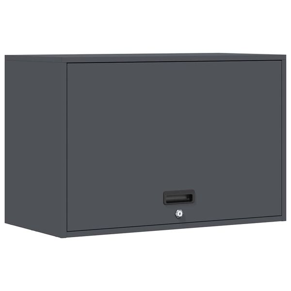 vidaXL Wall Cabinet for Garage with Gas-lift Door Anthracite