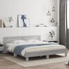 vidaXL Bed Frame with LED without Mattress Grey Sonoma 200x200 cm