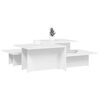 vidaXL Coffee Tables 2 pcs White Engineered Wood