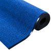 vidaXL Doormat Other Blue and Black 120 x 400 cm Polyamide and PVC