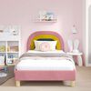 vidaXL Children's Bed Frame with Headboard Pink 80 x 200 cm Velvet