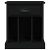 vidaXL Bedside Cabinet Black 43x36x50 cm