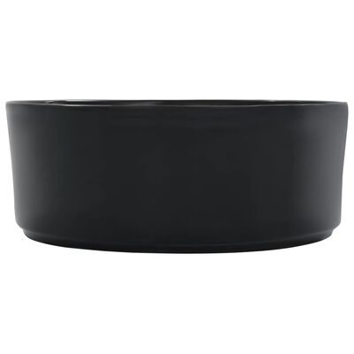 vidaXL Wash Basin 36x14 cm Ceramic Black