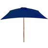 vidaXL Garden Parasol with Wooden Pole Blue 200x300 cm