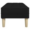 vidaXL Bench Black 113 x 57 x 39 cm Fabric