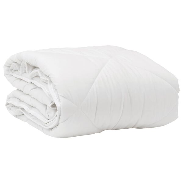 vidaXL All-Season Duvet with Pillow 2 pcs White Microfiber