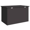 vidaXL Outdoor Storage Box Black 80 x 50.5 x 50 cm Steel