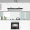 vidaXL Kitchen Backsplash 2 pcs White 110 x 60 cm Tempered Glass