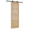 vidaXL Sliding Door ORKDAL 73.5 x 211 cm Solid Pine Wood Natural