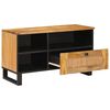 vidaXL TV Cabinet with Drawer Brown 80 x 33.5 x 46 cm Solid Mango Wood
