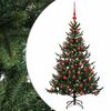 vidaXL Artificial Christmas Tree with Bauble 120 cm 150 LEDs