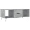 vidaXL Coffee Table Concrete Grey 102x50x40 cm Engineered Wood