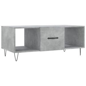 vidaXL Coffee Table Concrete Grey 102x50x40 cm Engineered Wood
