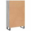 vidaXL Highboard Grey Sonoma 69.5x31x115 cm Engineered Wood