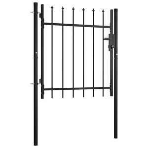 vidaXL Door Fence Gate BOXTEL with Spear Top 100x75 cm