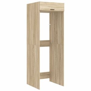 vidaXL Wash Machine Cabinet with Storage Sonoma Oak 67.5 x 68 x 200 cm