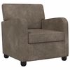 vidaXL Armchair Dark Grey Faux Suede Leather